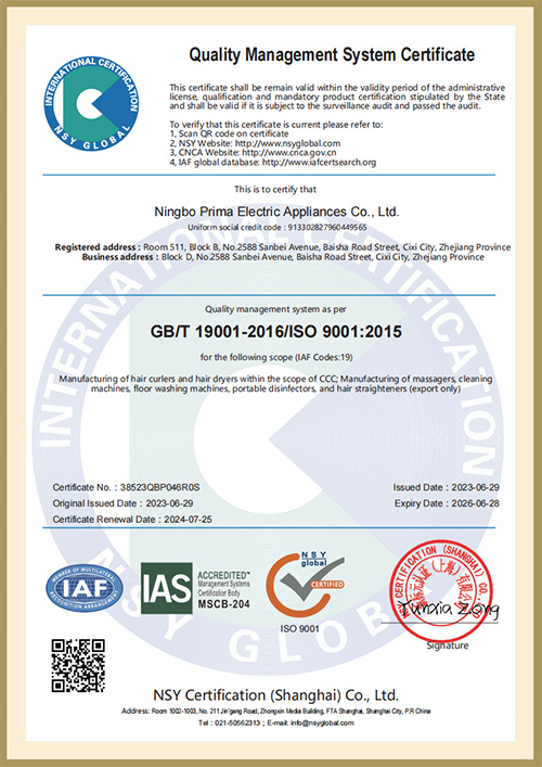 Certifikati ISO9001 Certifikati ISO9001